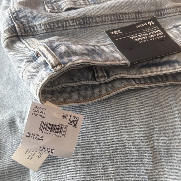 American Eagle NWT Dreamy Drape Baggy Wide Leg Jeans - Picture 11 of 11